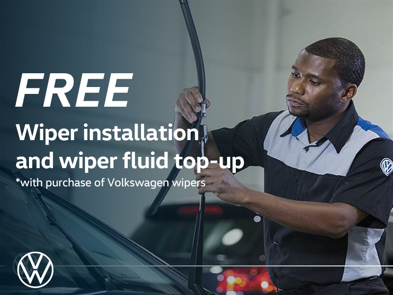 FREE Wiper Installation & Fluid Top Up
